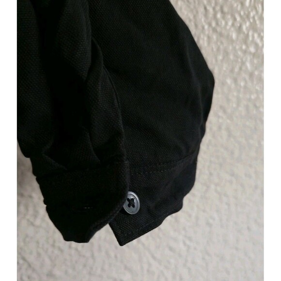 Everlane Jumpsuit Women Size 16 Utility Black Button Down Romper Coveralls - Picture 6 of 11